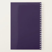 Personalized Purple Watercolor Planner (Achterkant)