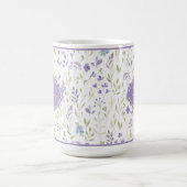 Personalized Purple Wildflower Mug Koffiemok (Center)