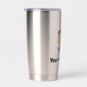 Personalized Purrfectly Lazy Cat Custom Pet Name C Geïsoleerde Drinkbeker (Rechts)