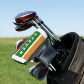 Personalized Putter Name Stripe Badge Retro Colorb Golfheadcover (Insitu)