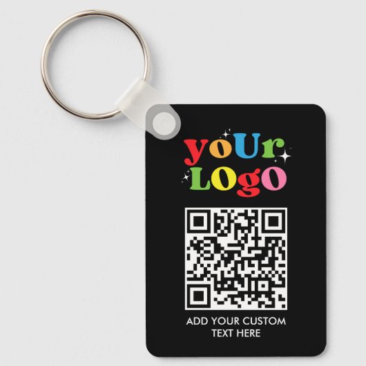 Personalized QR Code & Logo Sleutelhanger (Voorkant)