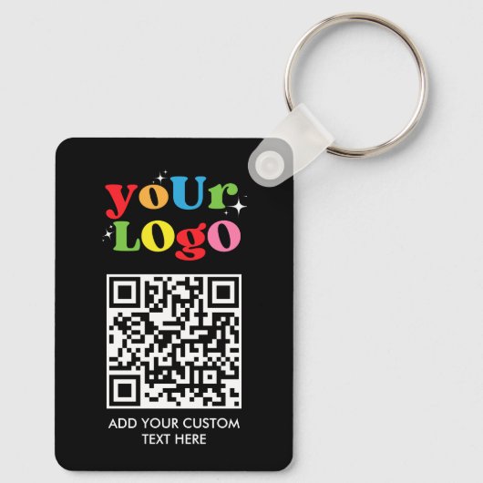 Personalized QR Code & Logo Sleutelhanger (Achterkant)