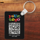 Personalized QR Code & Logo Sleutelhanger (Achterkant)
