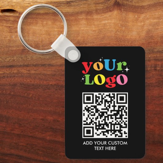 Personalized QR Code & Logo Sleutelhanger (Voorkant)