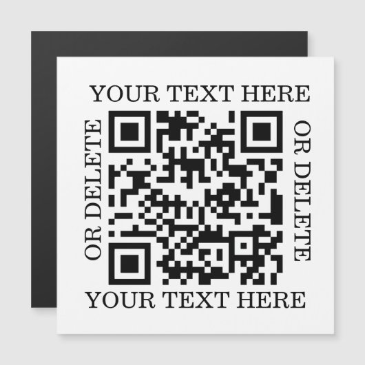 Personalized QR Code To Scan (Voorkant / Achterkant)