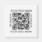 Personalized QR Code To Scan Magneet (Voorkant)