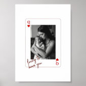 Personalized Queen of Hearts Mother’s Day Photo Poster (Voorkant)