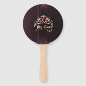 Personalized Quinceañera Hand Fans | Quince Handwaaier (Achterkant)