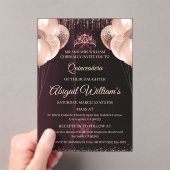 Personalized Quinceañera Invitation | Mis Quince A Acryl Uitnodigingen (Insitu (Draagbaar))