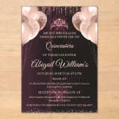 Personalized Quinceañera Invitation | Mis Quince A Acryl Uitnodigingen (Voorkant)