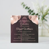 Personalized Quinceañera Invitation | Mis Quince A Kaart (Staand voorkant)