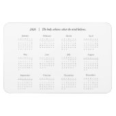 Personalized Quote 2026 Calendar Magent Magneet (Horizontaal)