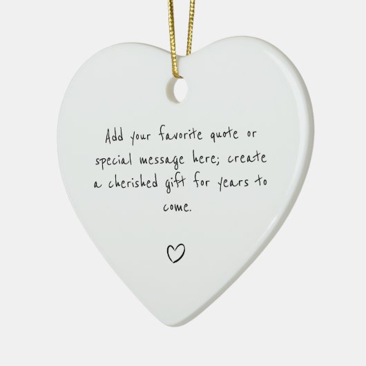Personalized Quote Custom Gift Ceramic Ornament (Links)