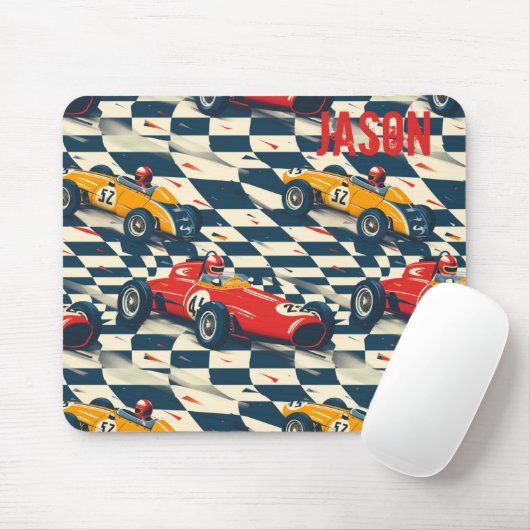 Personalized Race Car Mouse Pad Mousepad Muismat (Met muis)
