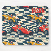 Personalized Race Car Mouse Pad Mousepad Muismat (Voorkant)
