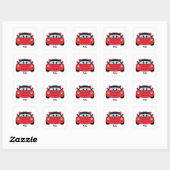 Personalized Race Car Valentine Sticker (Vel)