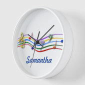 Personalized Rainbow Colored Music Notes (Hoek)