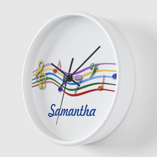 Personalized Rainbow Colored Music Notes (Hoek)