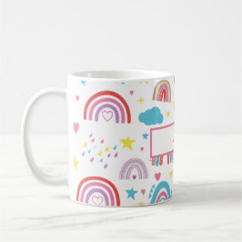 Personalized Rainbow Mug for Girls with Name Koffiemok