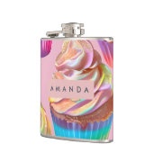 Personalized Rainbow Pastel Cupcake with Glitter Heupfles (Links)