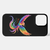 Personalized Rainbow Phoenix Name Birthdate Gift iPhone Hoesje (Achterkant horizontaal)