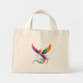 Personalized Rainbow Phoenix Name Birthdate Gift Mini Tote Bag (Voorkant)