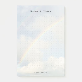 Personalized rainbow sky aesthetic dot Grid  Post-it® Notes