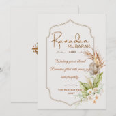 Personalized Ramadan Mubarak Greeting Card Bedankkaart (Voorkant / Achterkant)
