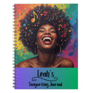 PERSONALIZED Rap Hip Hop Liedjes Schrijven Journal Notitieboek