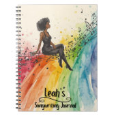 PERSONALIZED Rap Hip Hop Songwriting Journal Notitieboek (Voorkant)
