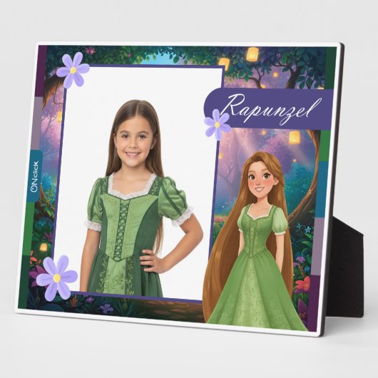 Personalized Rapunzel Tabletop Photo Fotoplaat (Zijkant)