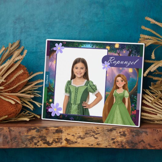 Personalized Rapunzel Tabletop Photo Fotoplaat (Zijkant)