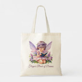 Personalized Reading Fairy Freya Tote Bag (Achterkant)