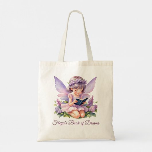 Personalized Reading Fairy Freya Tote Bag (Achterkant)
