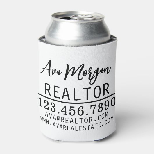 Personalized Real Estate Agent Gift Blikjeskoeler (Blikje Voorkant)