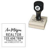 Personalized Real Estate Agent Gift Rubberstempel (Gestempeld)