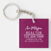 Personalized Real Estate Agent Gift Sleutelhanger (voorkant)