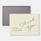 Personalized Realtor Thank You Minimalist Script  Magneet (Voorkant / Achterkant)