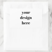 Personalized  rechthoekige sticker (Tas)