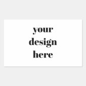 Personalized  rechthoekige sticker (Voorkant)