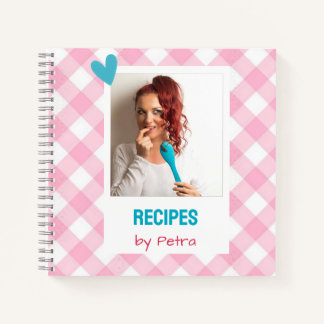 Personalized Recipe Book (ADD YOU PHOTO) Notitieboek