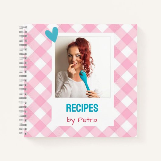 Personalized Recipe Book (ADD YOU PHOTO) Notitieboek (Voorkant)