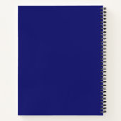 Personalized Recipe Journal (Indigo Blue & Gold) Notitieboek (Achterkant)