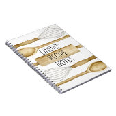 Personalized Recipe Journal or Kitchen Notebook Notitieboek (Rechterzijde)