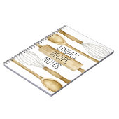 Personalized Recipe Journal or Kitchen Notebook Notitieboek (Linkerzijde)