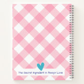 Personalized Recipe Notebook Notitieboek (Achterkant)