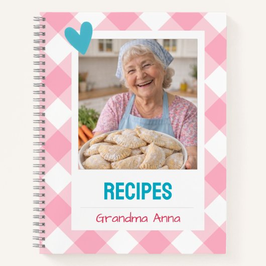 Personalized Recipe Notebook Notitieboek (Voorkant)