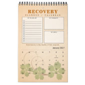 PERSONALIZED Recovery Quote Progress Gift Planner Kalender (Jan 2027)