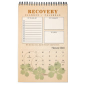 PERSONALIZED Recovery Quote Progress Gift Planner Kalender (Feb 2026)