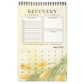 PERSONALIZED Recovery Quote Progress Gift Planner Kalender (Mar 2027)